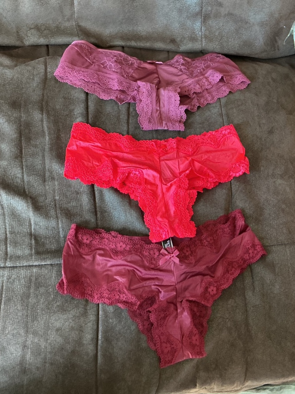 Victoria’s Secret Pretty Reds Cheeky Panty Lot